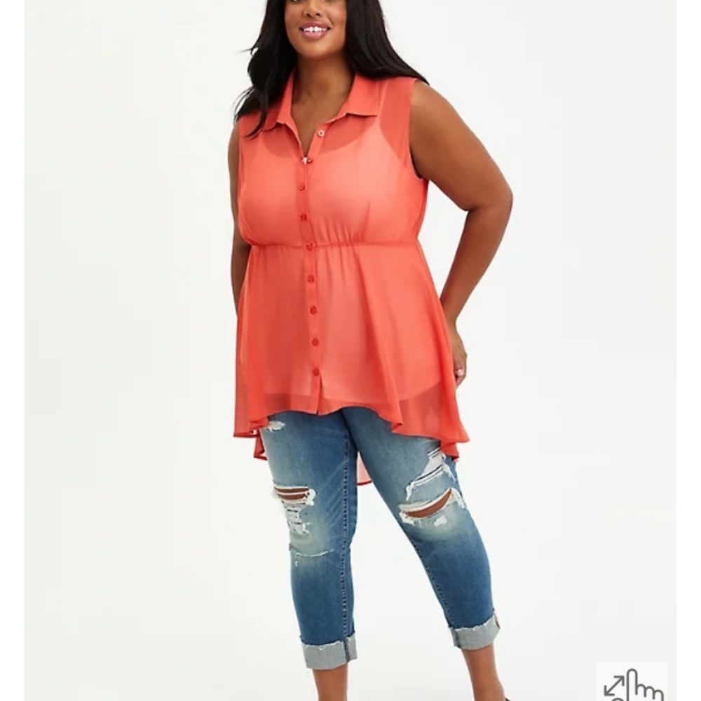 Torrid Sheer Babydoll Tunic